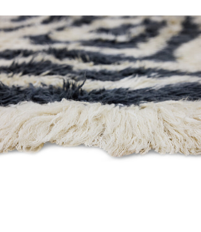 HKLIVING Vloerkleed Organic woolen rug, contour (200x170cm)
