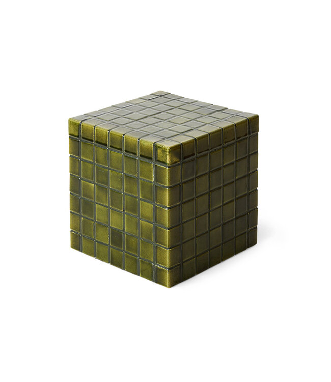 HKLIVING Bijzettafel Tiled side table, moss