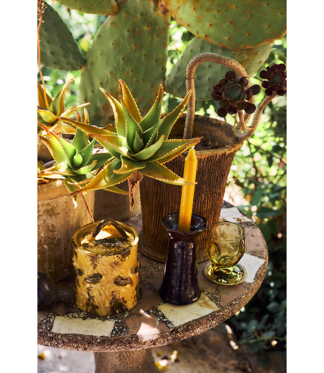 HKLIVING Voorraadpot Ceramic storage jar, burnt ochre