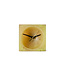 HKLIVING Tafelklok Resin table clock, soft yellow