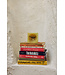 HKLIVING Tafelklok Resin table clock, soft yellow