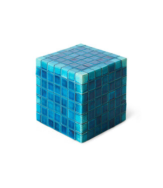 HKLIVING Bijzettafel Tiled side table, turquoise