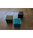 HKLIVING Bijzettafel Tiled side table, turquoise