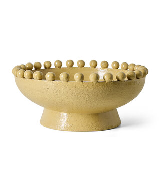 HKLIVING Schaal Robust ceramic bowl, mustard