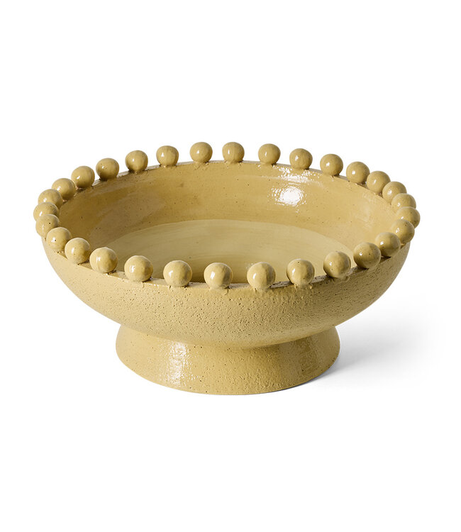 HKLIVING Schaal Robust ceramic bowl, mustard