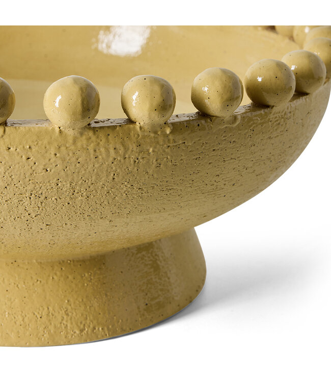 HKLIVING Schaal Robust ceramic bowl, mustard