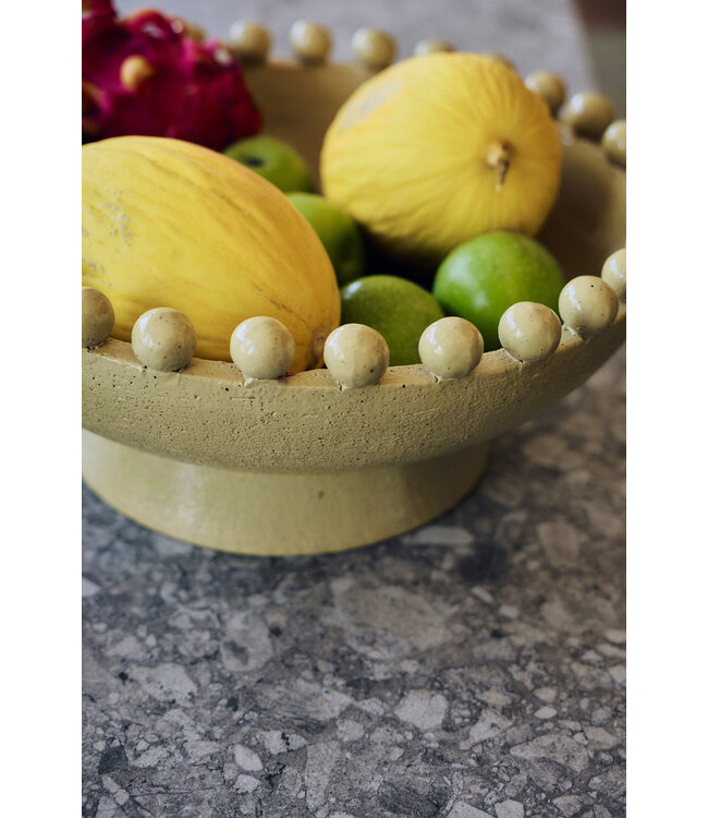 HKLIVING Schaal Robust ceramic bowl, mustard