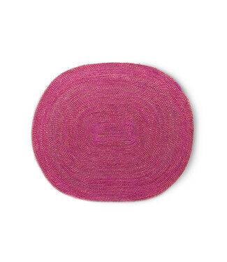 HKLIVING Placemat Soft edge placemat, raspberry