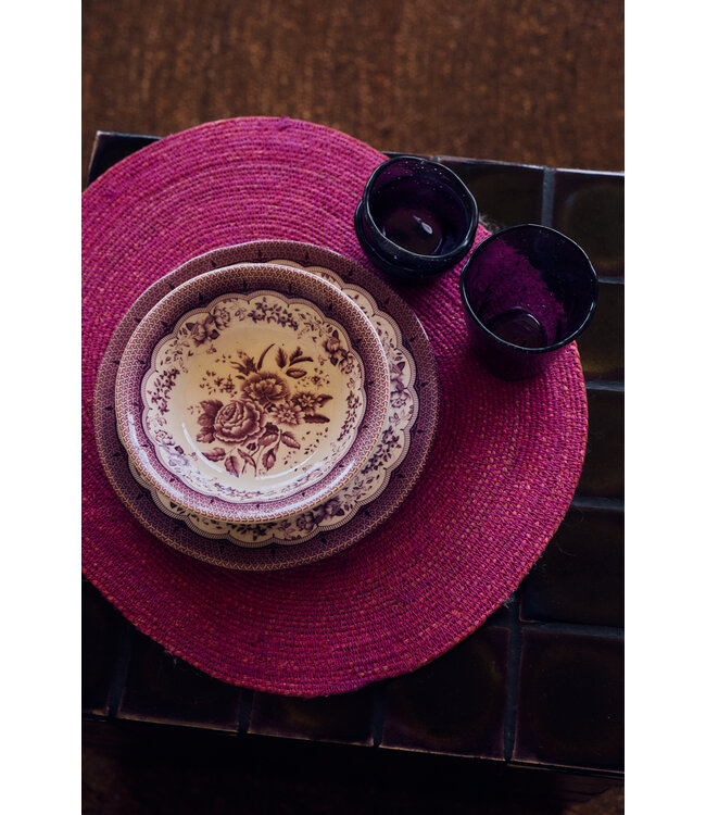 HKLIVING Placemat Soft edge placemat, raspberry