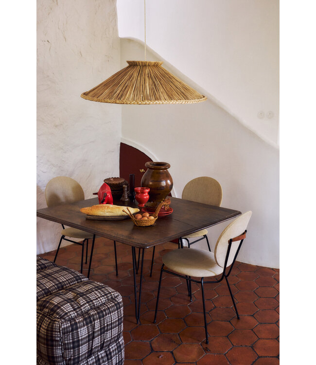 HKLIVING Hanglamp Raffia pendant lamp, large