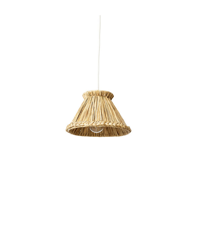 HKLIVING Hanglamp Raffia pendant lamp, small