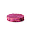 HKLIVING Onderzetters Soft edge coasters, raspberry (set of 4)