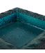 HKLIVING Schaal Sculptural square bowl, teal