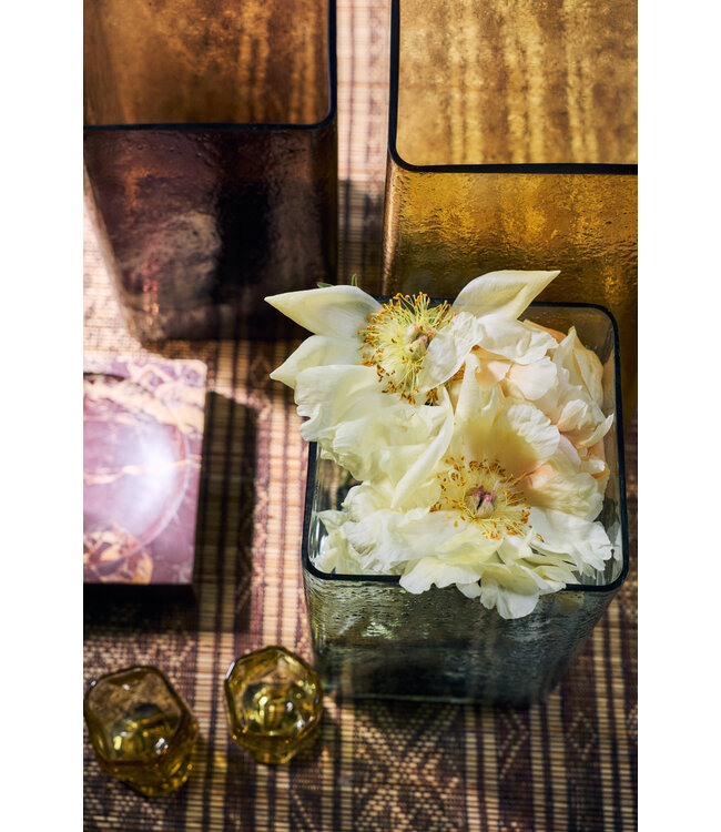 HKLIVING Vaas Cube vase medium, clear