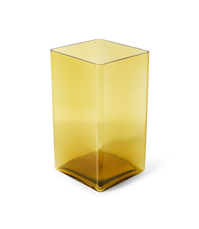 HKLIVING Vaas Cube vase large, yellow