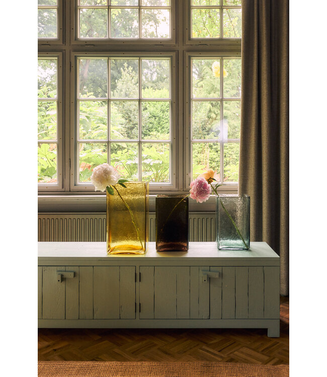 HKLIVING Vaas Cube vase large, yellow