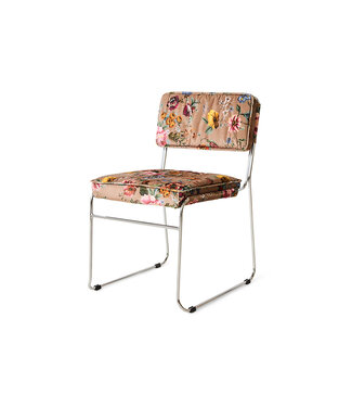 HKLIVING Eetkamerstoel Endless dining chair, velvet, bloom