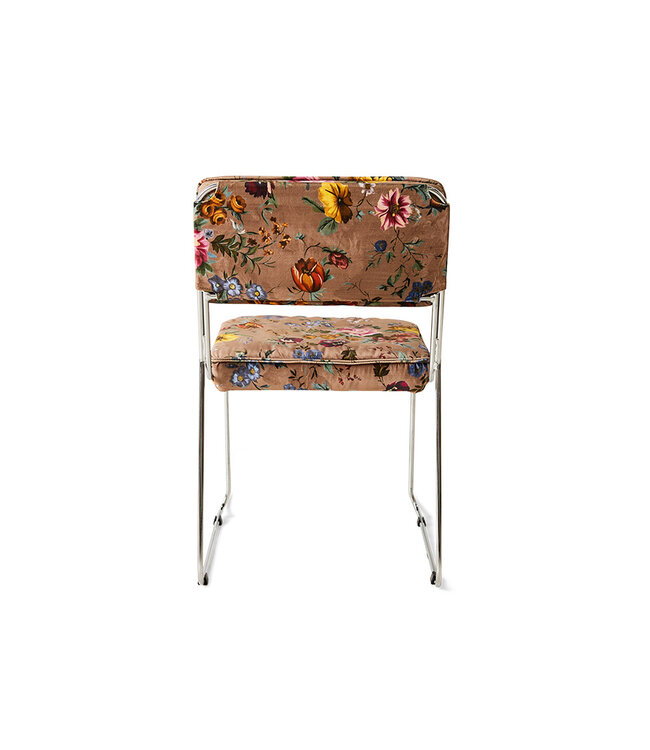 HKLIVING Eetkamerstoel Endless dining chair, velvet, bloom