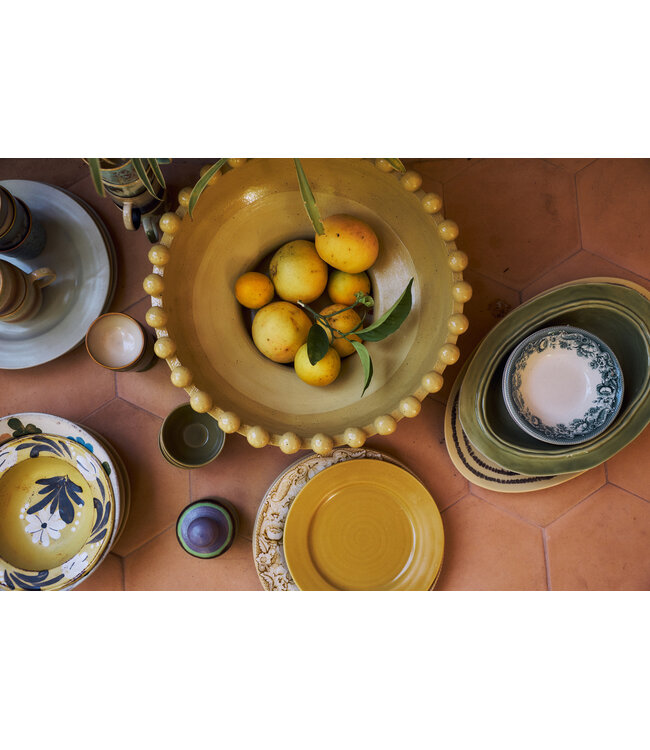 HKLIVING Ovenschaal Ceramic rustic oven dish, olive green