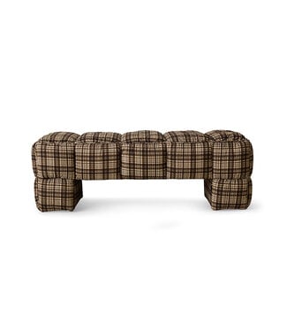 HKLIVING Bank Puffy lobby bench, farmhouse