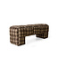 HKLIVING Bank Puffy lobby bench, farmhouse