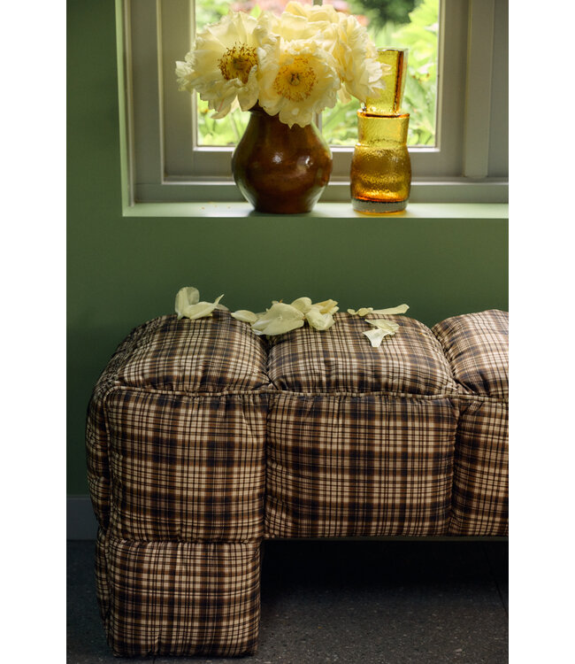 HKLIVING Bank Puffy lobby bench, farmhouse