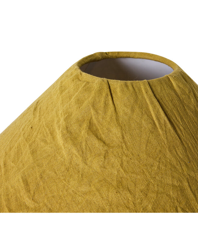 HKLIVING Lampenkap Linen lampshade, mustard