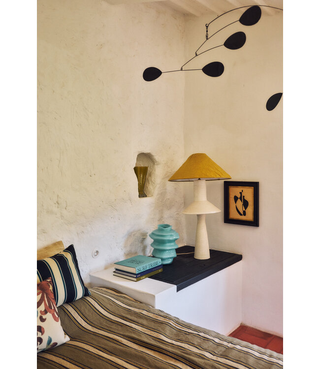 HKLIVING Lampenkap Linen lampshade, mustard
