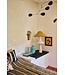 HKLIVING Lampenkap Linen lampshade, mustard