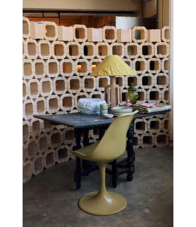 HKLIVING Lampenkap Linen lampshade, mustard
