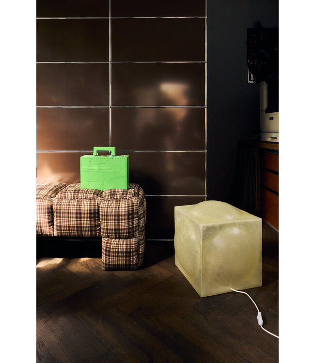HKLIVING Vloerlamp Glassfibre floor lamp, natural