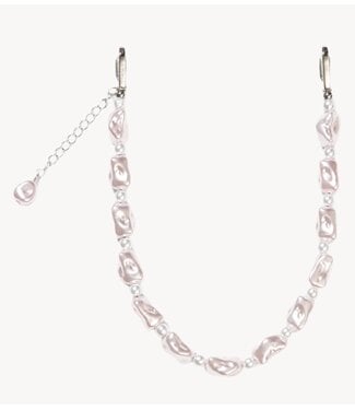 Ateljé Telefoonkoord short Pink pearl cord