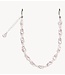 Ateljé Telefoonkoord short Pink pearl cord