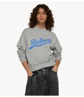 10DAYS Trui petite sweater light grey melee