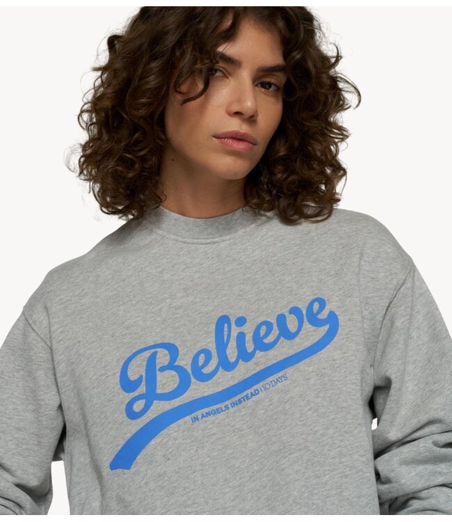 10DAYS Trui petite sweater light grey melee