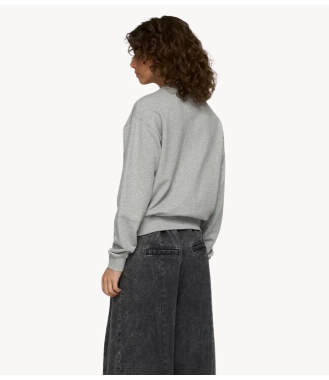 10DAYS Trui petite sweater light grey melee