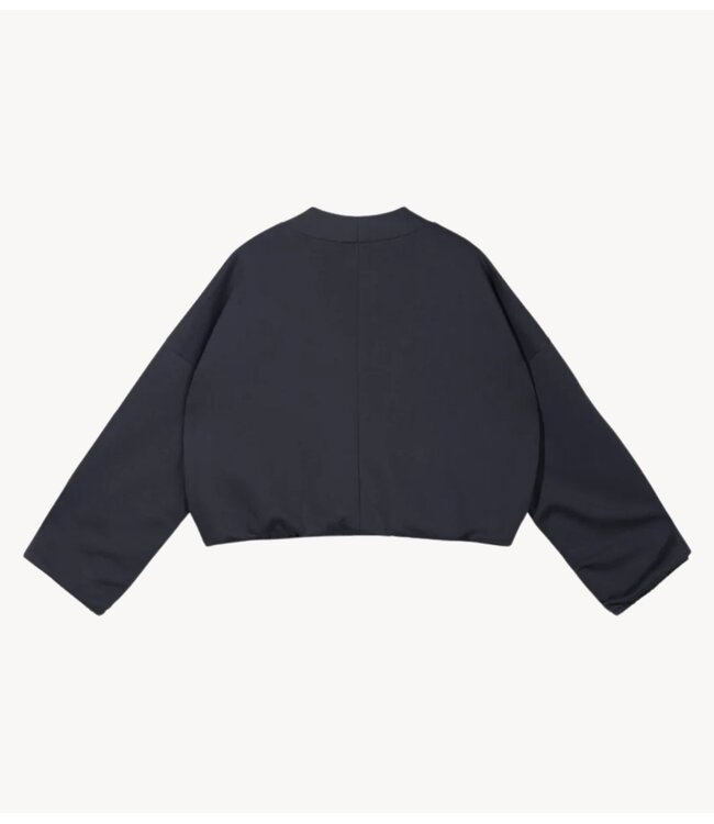 10DAYS Vest reversible cardigan fleece steel blue