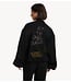 Alix The Label Jas ladies woven artwork bomber black