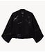 Alix The Label Jas ladies woven artwork bomber black