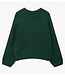 Alix The Label Trui ladies knitted the label pullover mid green