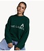 Alix The Label Trui ladies knitted the label pullover mid green