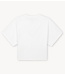 Alix The Label Top ladies knitted batwing t-shirt soft white