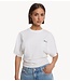 Alix The Label Top ladies knitted batwing t-shirt soft white