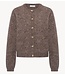 BY-BAR Vest vasile cardigan dark biscuit