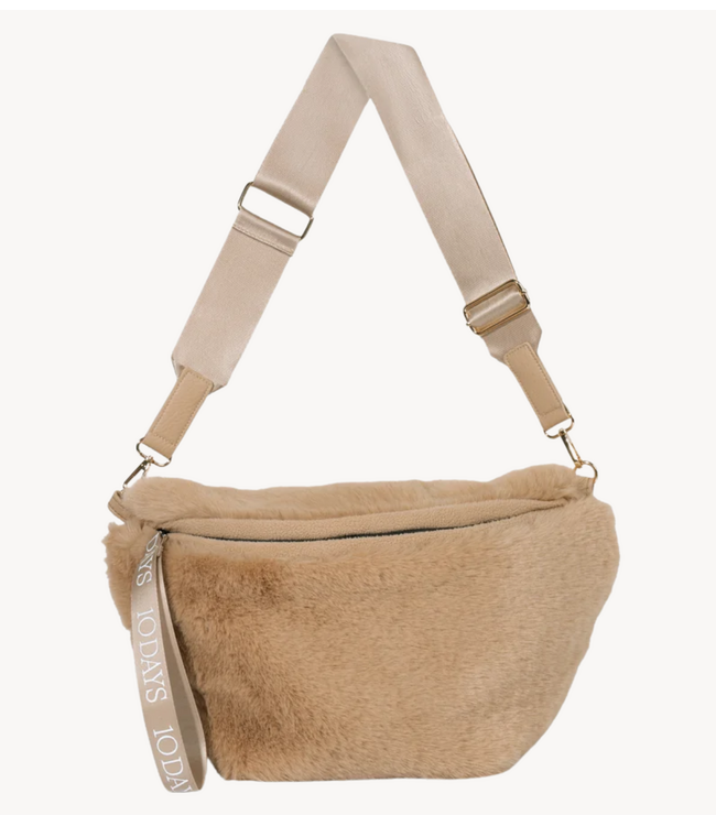 10DAYS Tasfluffy fanny pack grey mango