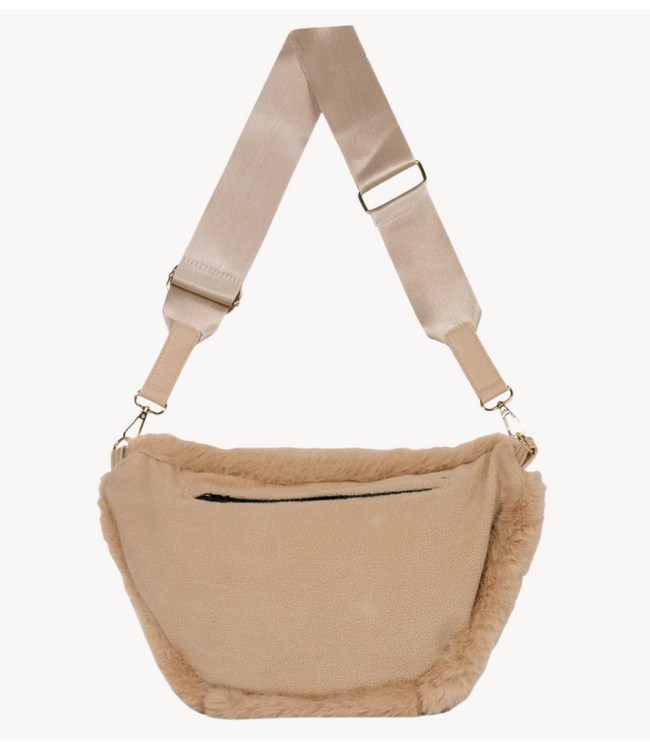 10DAYS Tasfluffy fanny pack grey mango