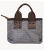10DAYS Tas small padded shopper check champagne