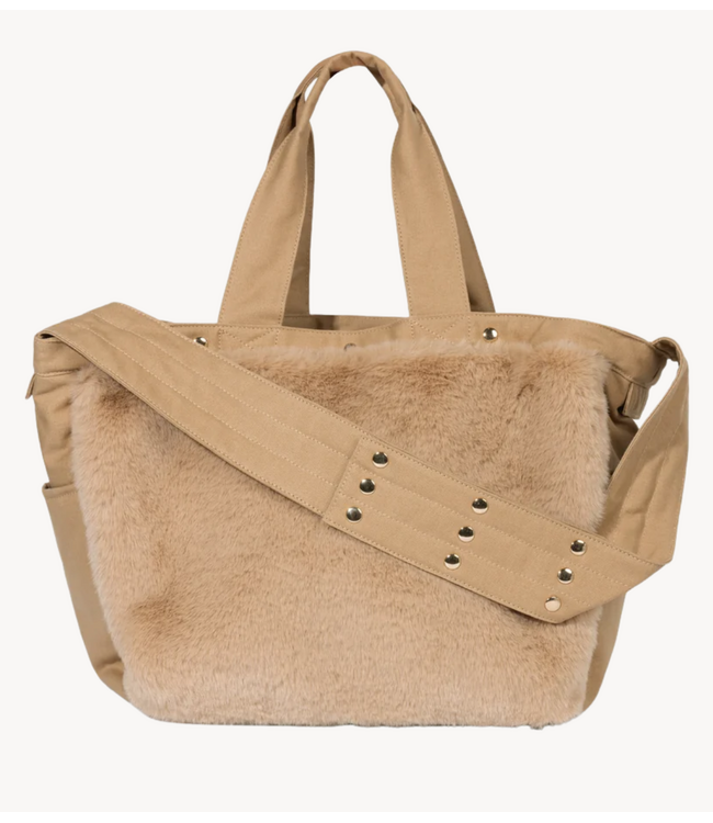 10DAYS Tas fluffy shopper grey mango