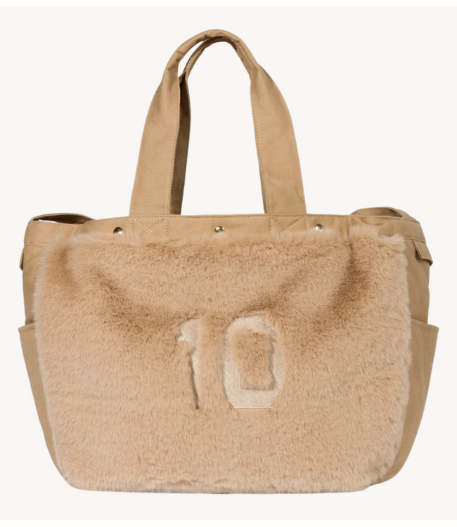10DAYS Tas fluffy shopper grey mango