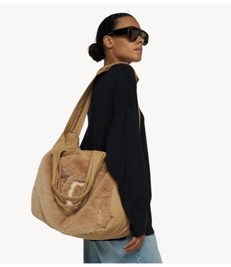 10DAYS Tas fluffy shopper grey mango